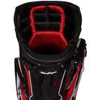 MacGregor Golf Tourney Hybrid Stand Carry Bag, Black/White/Red
