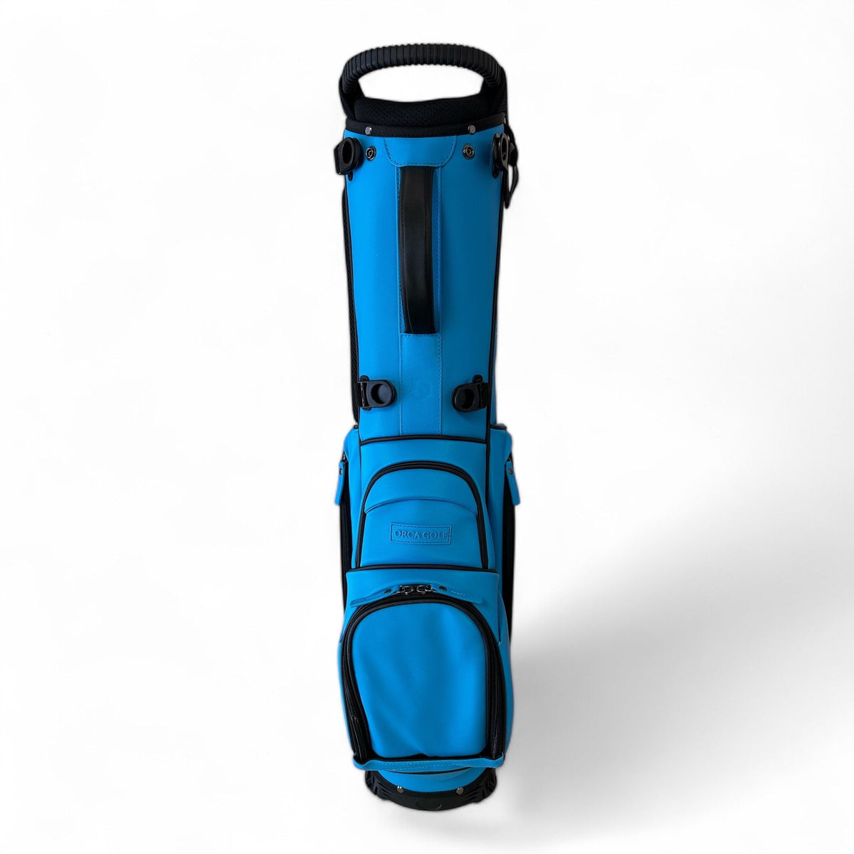 NEW Orca Golf Dorsal 2 Synthetic Leather Stand Bag 4-Way Top - Caribbean Blue