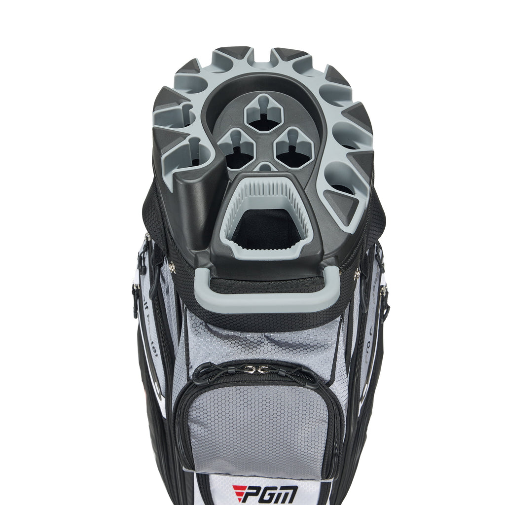 PGM Golf Cart Bag 14 Way Organizer Divider Silent Top Waterproof Bag/Black