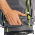 Izzo Golf Ultra-Lite Golf Cart Bag with Single Strap & Exclusive Features, Gray/Lime