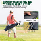 MAZEL Lightweight Golf Bag for Men – Easy to Carry Golf Clubs Bag with Shoulder Strap,Pitch n Putt Golf Stand Bag for Driving Range,Par 3 and Executive Courses - Fit Up to 8 Clubs
