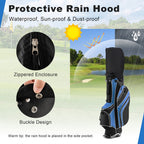 Spaco Golf Stand Cart Bag with 6-Way Divider Carry Pockets-Blue, Golf Stand Bag for Men & Women,Multiple Pockets, Lightweight & Durable
