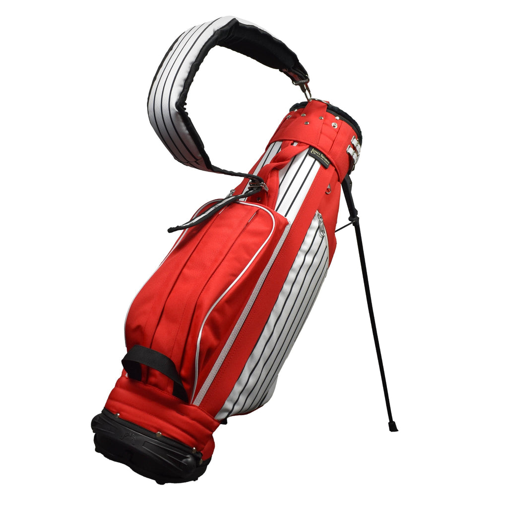Jones Sports Golf Classic Stand Bag Red Pinstripe