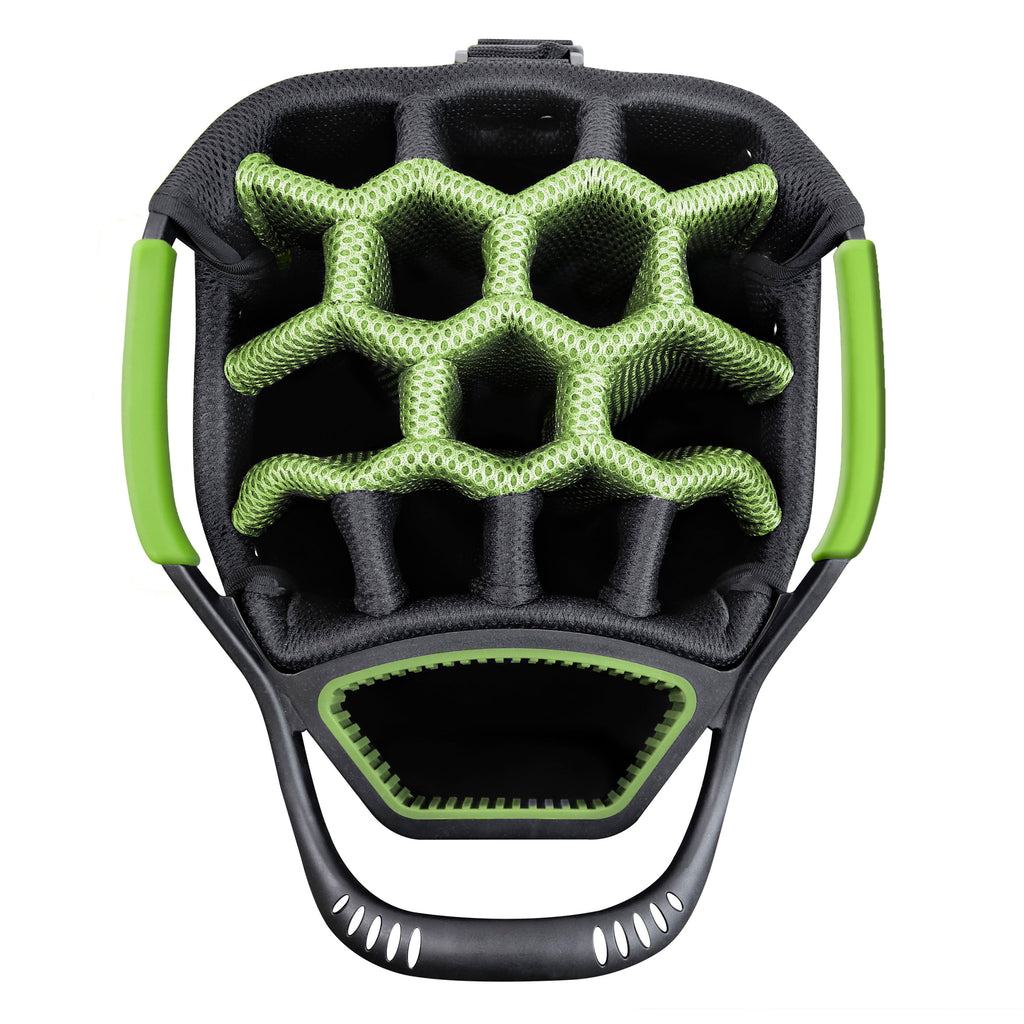 Izzo Golf Ultra-Lite Golf Cart Bag with Single Strap & Exclusive Features, Gray/Lime