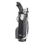 Izzo Golf Ultra-Lite Golf Cart Bag with Single Strap & Exclusive Features, Gray/Lime
