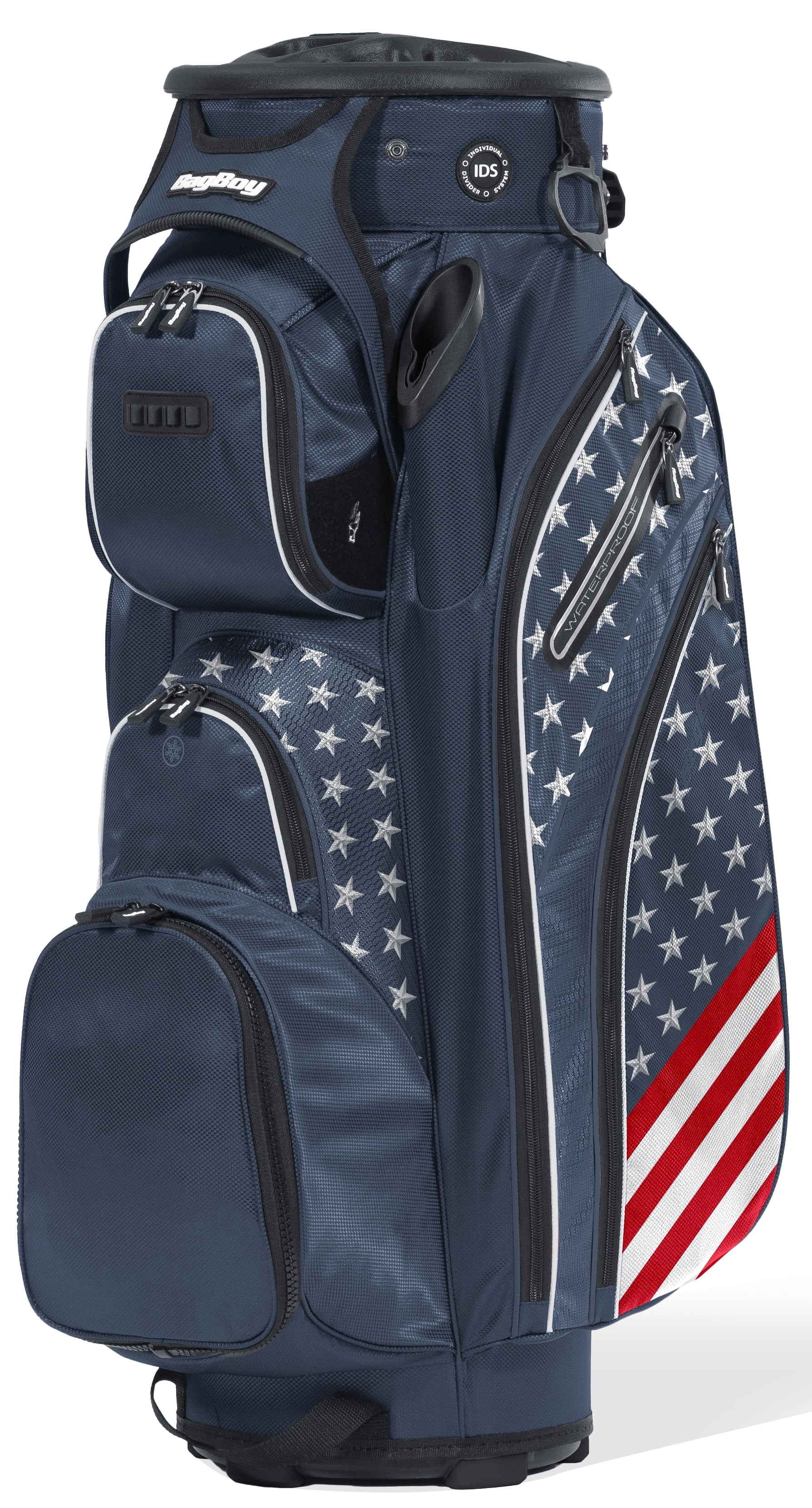 Bag Boy Golf Revolver XP Cart Bag Navy/USA