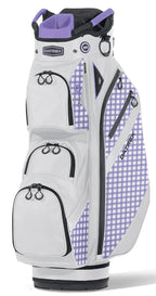 Datrek Golf Ladies Lite III Cart Bag White/Lavender/Checkered