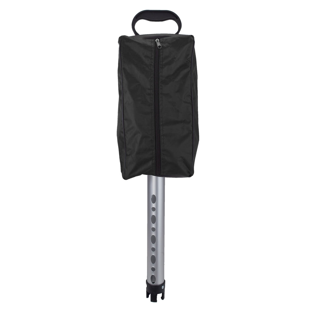 Deluxe Shag Bag with Aluminum Tube and Storage Pocket (Black)