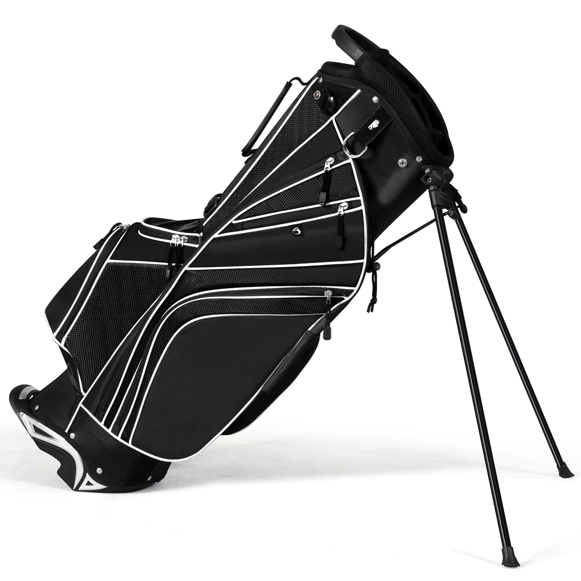 Playcraft Co™ Golf Stand Bag 6 Way Divider Golf Carry Bag w/ Straps & 7 Storage Pockets Blue