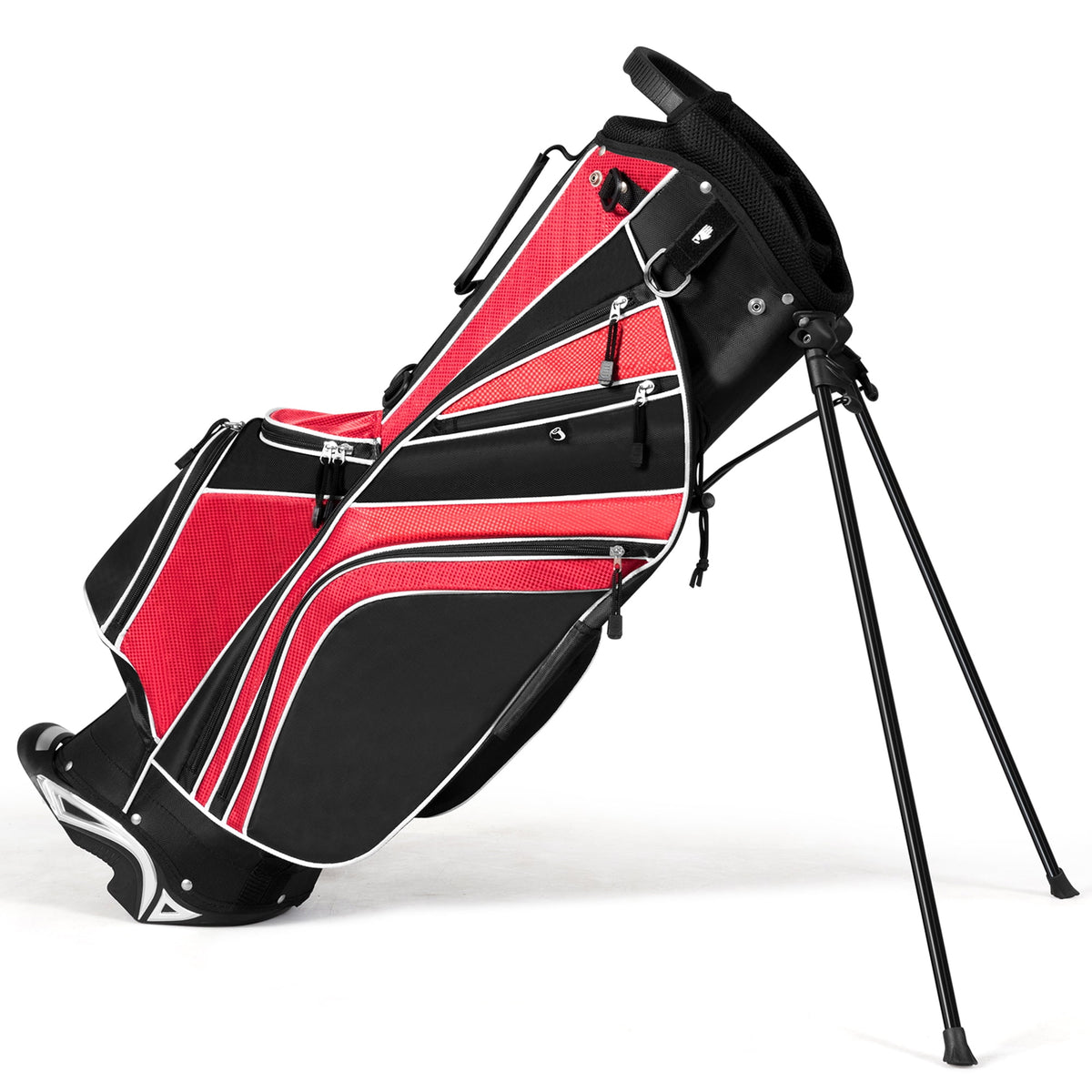 Playcraft Co™ Golf Stand Bag 6 Way Divider Golf Carry Bag w/ Straps & 7 Storage Pockets Blue