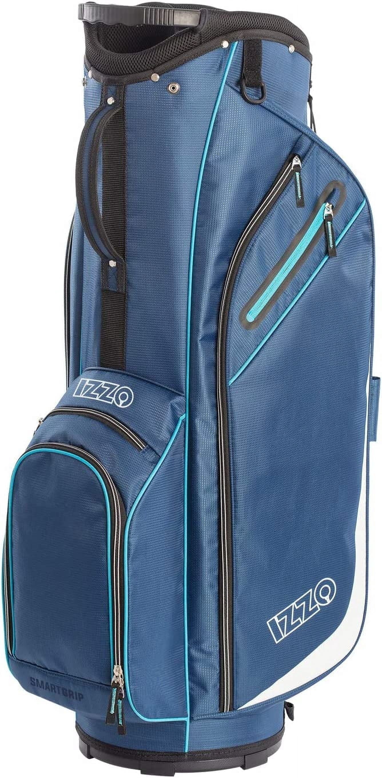 Playcraft Co™ Golf Ultra-Lite Golf Cart Bag with Single Strap & Exclusive Features, Gray/Lime