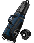 Playcraft Co™ Golf Travel Bags for Airlines with Wheels and Hard Case Top, Shoes and Accessories Compartment