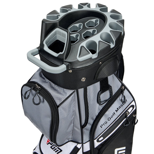 PGM Golf Cart Bag 14 Way Organizer Divider Silent Top Waterproof Bag/Black
