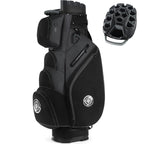 Playcraft Co™ 14-Way Golf Cart Bag with Molded Lock Top, Quiet Golf Club Organizer with Full-Length Dividers, Padded Strap & Rain Hood