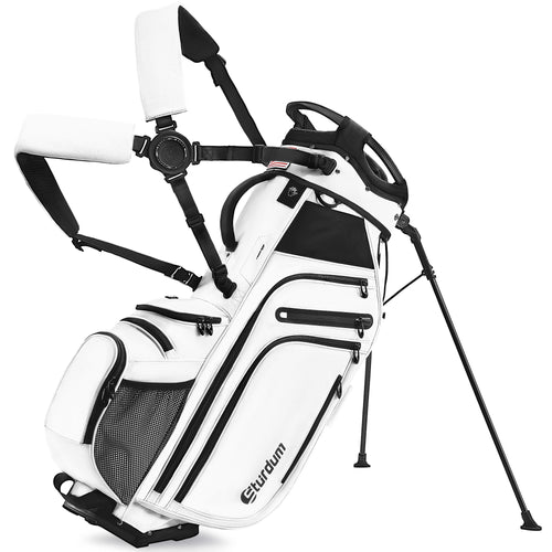 Sturdum 14-Way Golf Stand Bag, Tour-Grade 900D Oxford Golf Bag for Men & Women, Lightweight with 12 Pockets, Full-Length Dividers & Reinforced Base