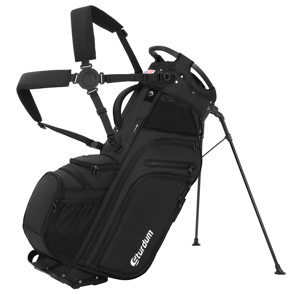 Playcraft Co™ 14-Way Golf Stand Bag, Tour-Grade 900D Oxford Golf Bag for Men & Women, Lightweight with 12 Pockets, Full-Length Dividers & Reinforced Base
