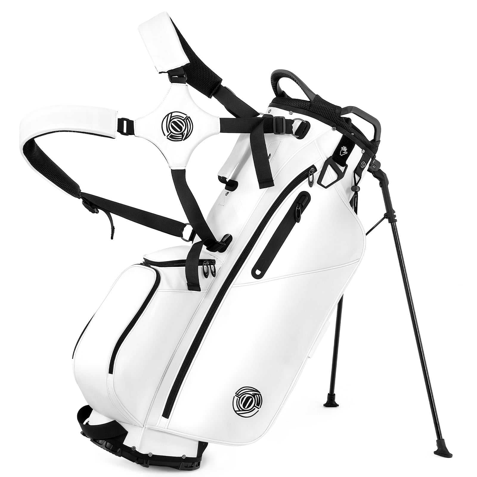Sturdum Golf Stand Bag Lightweight Carry Bag with 7-Way Dividers, Cooler Pocket, Adjustable Shoulder Strap, 900D Weather-Resistant Fabric for Men Women