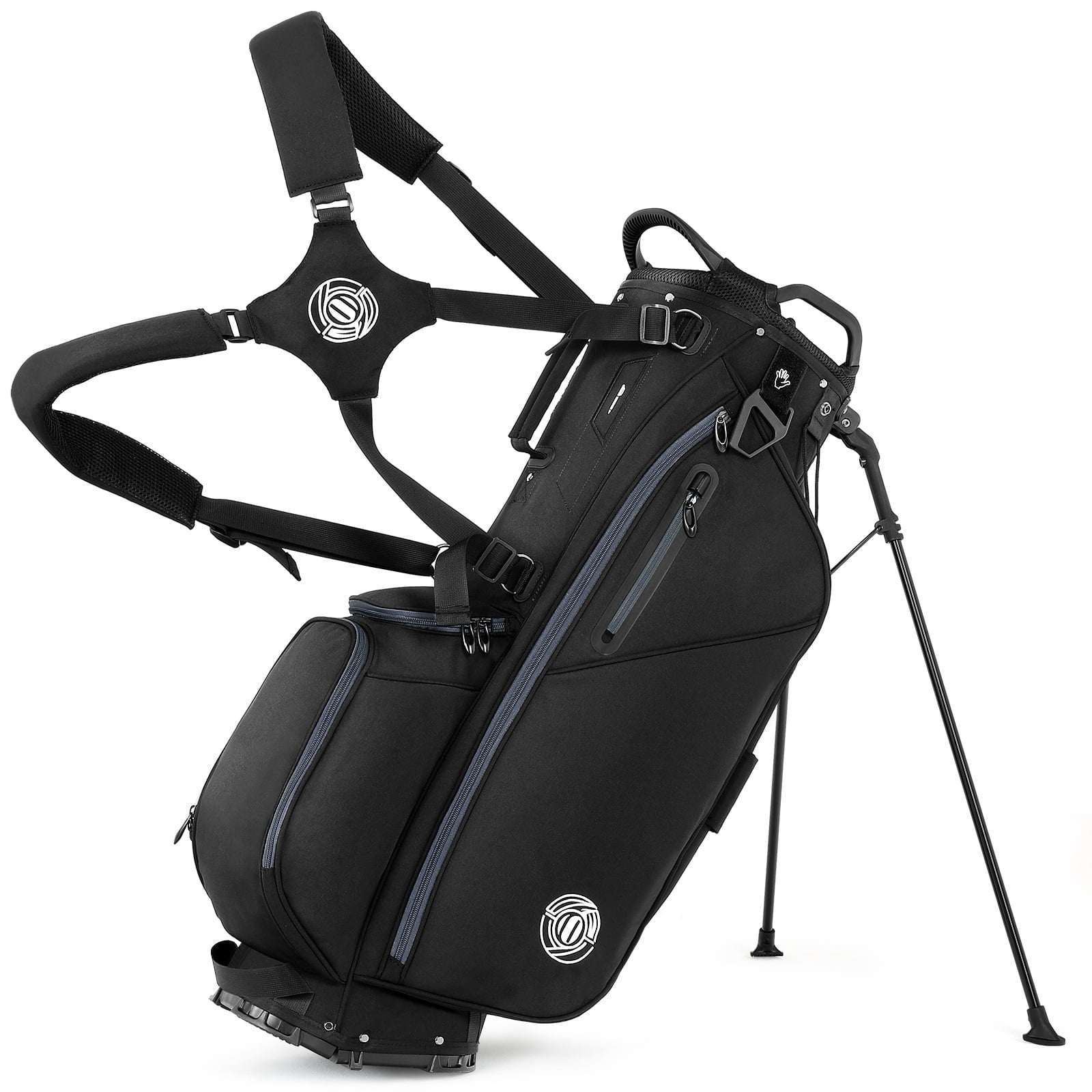 Playcraft Co™ Golf Stand Bag Lightweight Carry Bag with 7-Way Dividers, Cooler Pocket, Adjustable Shoulder Strap, 900D Weather-Resistant Fabric for Men Women