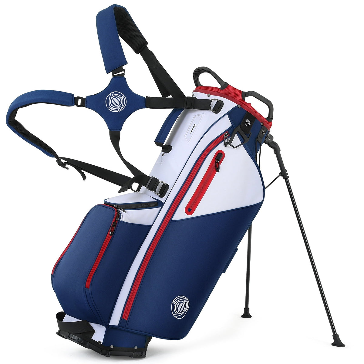Playcraft Co™ Golf Stand Bag Lightweight Carry Bag with 7-Way Dividers, Cooler Pocket, Adjustable Shoulder Strap, 900D Weather-Resistant Fabric for Men Women