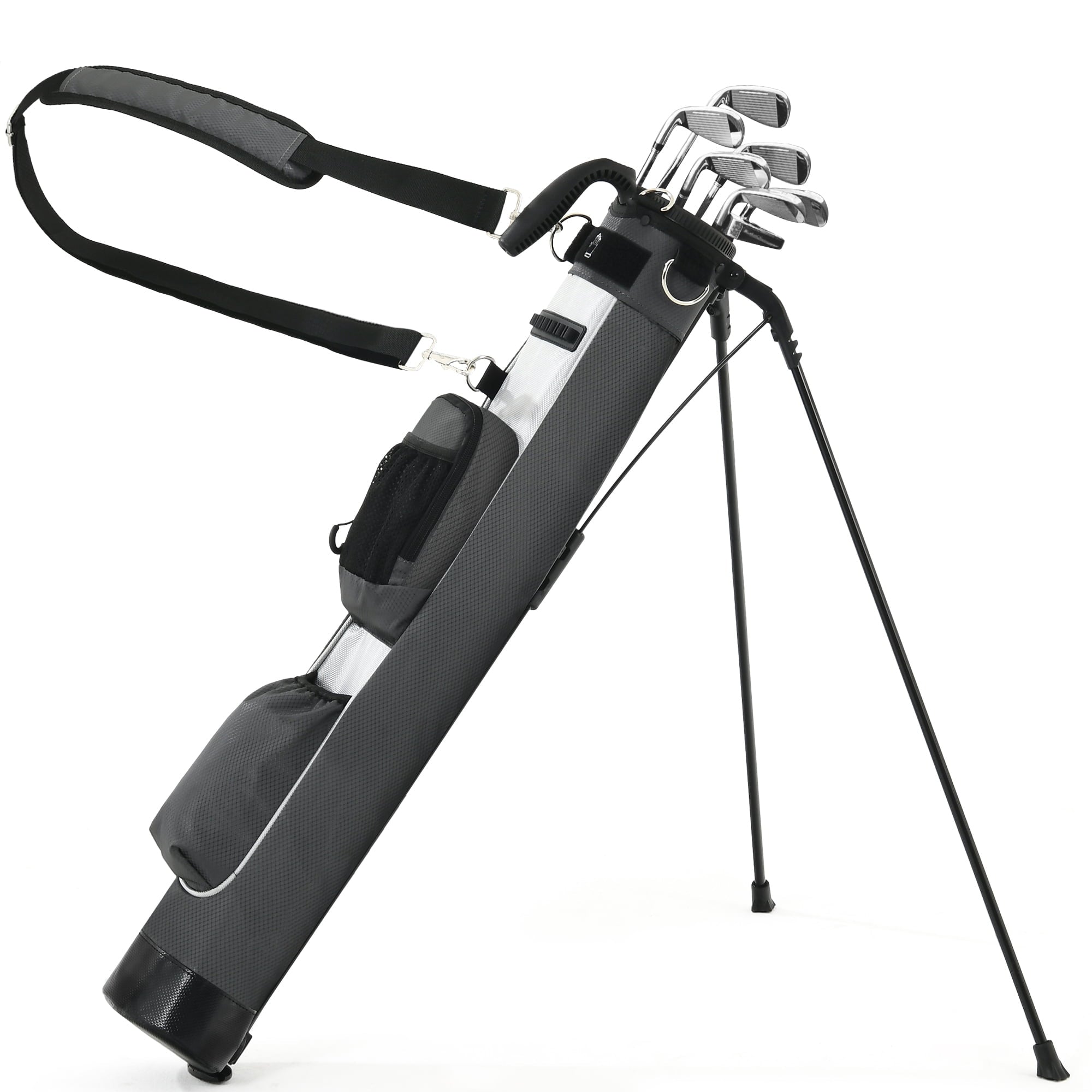 Sturdum Lightweight Golf Stand Bag, Portable Sunday Golf Carry Bag with Insulated Cooler Pocket, Easy Carry Par 3 Golf Bag for Driving Range, Pitch n Putt & Executive Courses