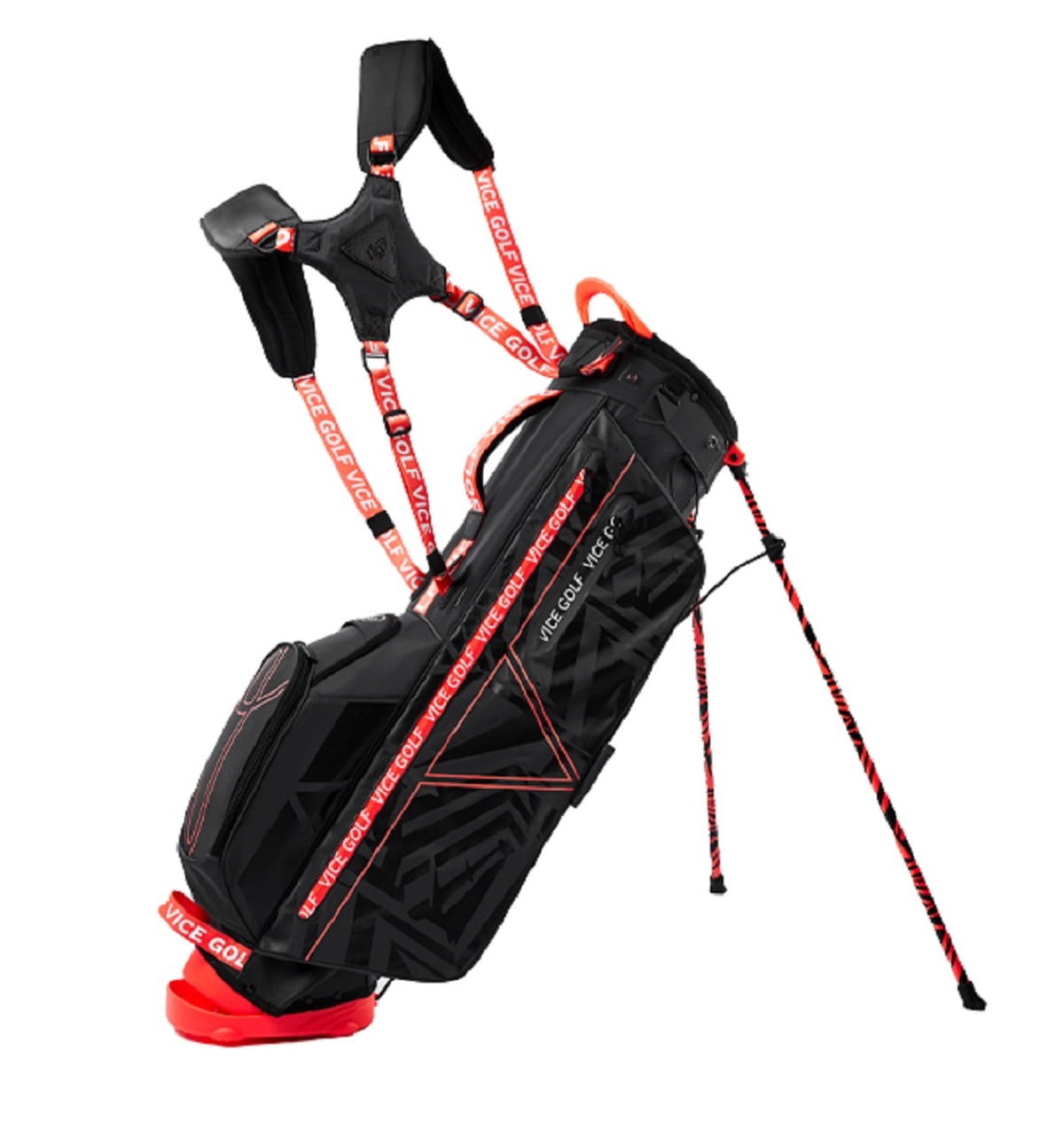 Playcraft Co™ Smart Stand Bag Black/Neon Lime