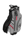 Zero Friction Stand Bag (6-way top, Gray, Bonus Towel and Glove) Golf NEW