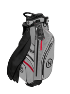 Zero Friction Stand Bag (6-way top, Gray, Bonus Towel and Glove) Golf NEW