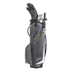 Izzo Golf Ultra-Lite Golf Cart Bag with Single Strap & Exclusive Features, Gray/Lime