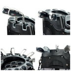 PGM Golf Cart Bag 14 Way Organizer Divider Silent Top Waterproof Bag/Black