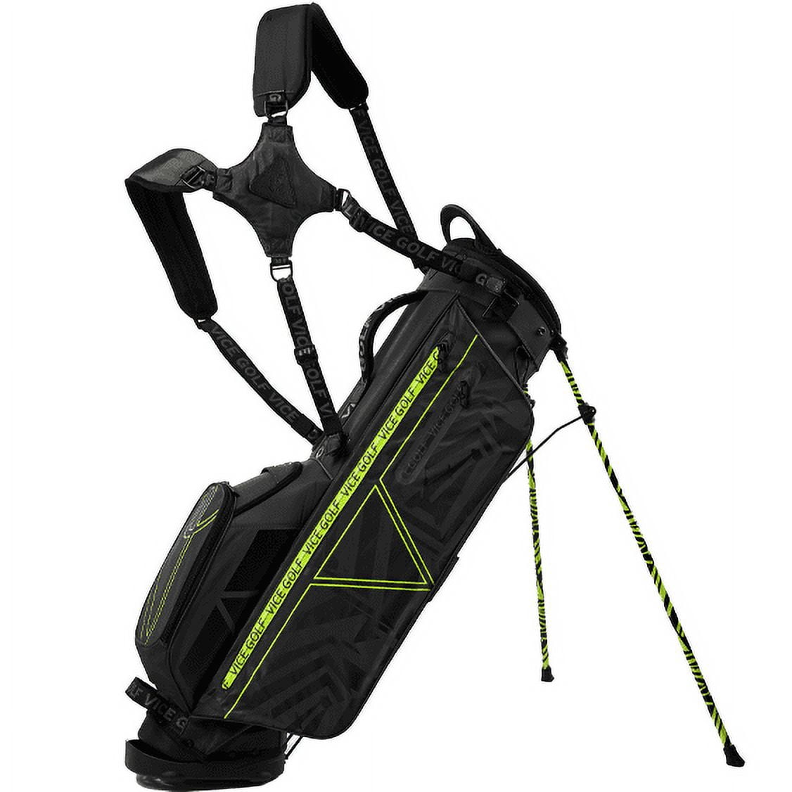 Vice Golf Smart Stand Bag Black/Neon Lime