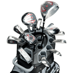 PGM Golf Cart Bag 14 Way Organizer Divider Silent Top Waterproof Bag/Black