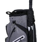 MacGregor Golf Mac 2.0 Heather Cart Bag with 14 Full Length Dividers Black