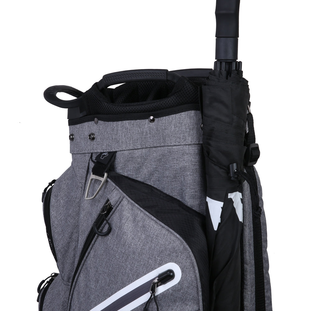 MacGregor Golf Mac 2.0 Heather Cart Bag with 14 Full Length Dividers Black