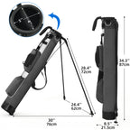 Sturdum Lightweight Golf Stand Bag, Portable Sunday Golf Carry Bag with Insulated Cooler Pocket, Easy Carry Par 3 Golf Bag for Driving Range, Pitch n Putt & Executive Courses