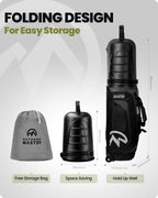 (Open Box) OutdoorMaster Golf Travel Bags for Airlines with Wheels and Hard Case Top, Shoes and Accessories Compartment