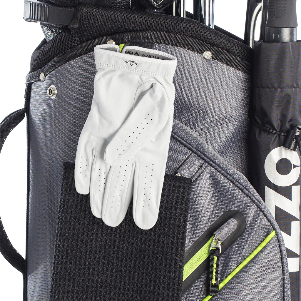 Izzo Golf Ultra-Lite Golf Cart Bag with Single Strap & Exclusive Features, Gray/Lime