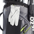 Izzo Golf Ultra-Lite Golf Cart Bag with Single Strap & Exclusive Features, Gray/Lime