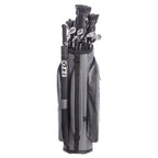 Izzo Golf Ultra-Lite Golf Cart Bag with Single Strap & Exclusive Features, Gray/Lime