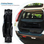 Gymax Golf Stand Bag 6 Way Divider Golf Carry Bag w/ Straps & 7 Storage Pockets Blue