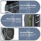 Costway Lightweight Golf Cart Bag with 15 Way Top Divider Individual Putter Well Cooler Bag Green
