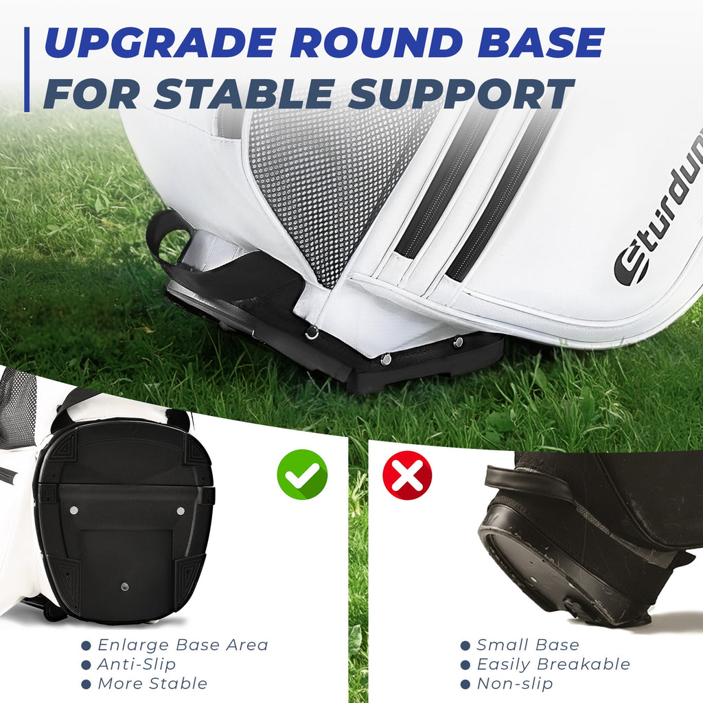 Sturdum 14-Way Golf Stand Bag, Tour-Grade 900D Oxford Golf Bag for Men & Women, Lightweight with 12 Pockets, Full-Length Dividers & Reinforced Base