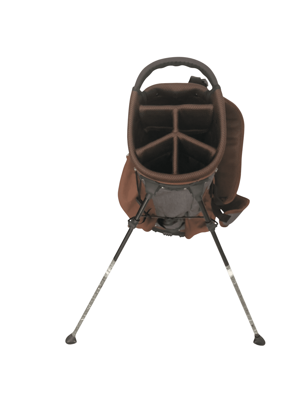Japan Pron Light Crossover Mens Stand Golf Bag, Brown with Smoke Color, 2022 Model