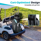 Costway Golf Cart Bag Lightweight & Portable Golf Bag with 14-Way Top 6 Pockets Rain Hood Gray
