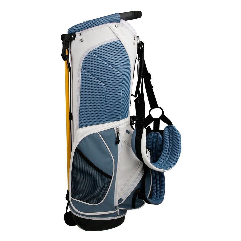 PowerBilt Golf TPS Dunes 14-Way Top Dual Strap Stand Bag, Black/Black -