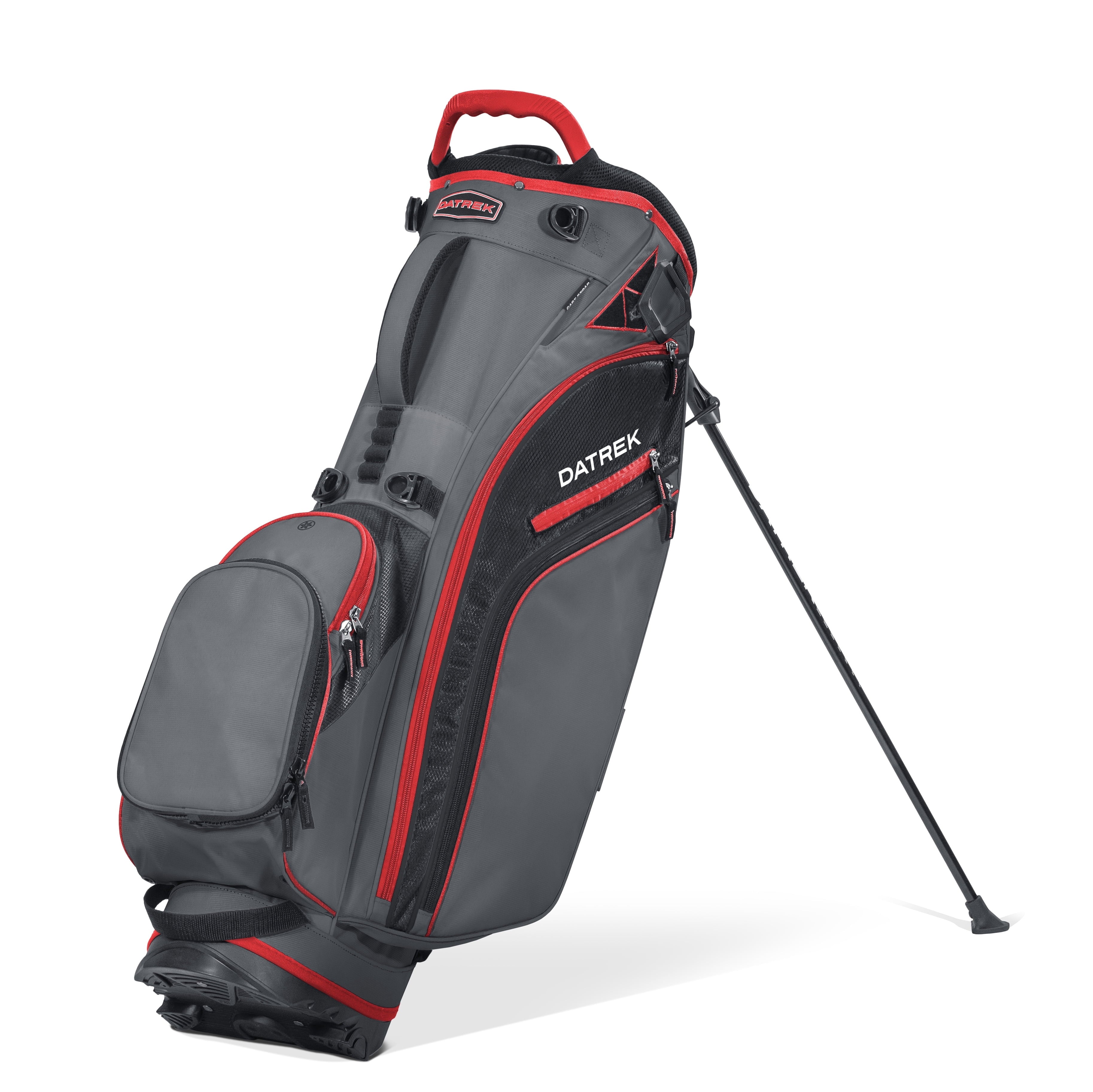 Datrek Go Lite Hybrid ZP Charcoal Red Black Stand Golf Bag